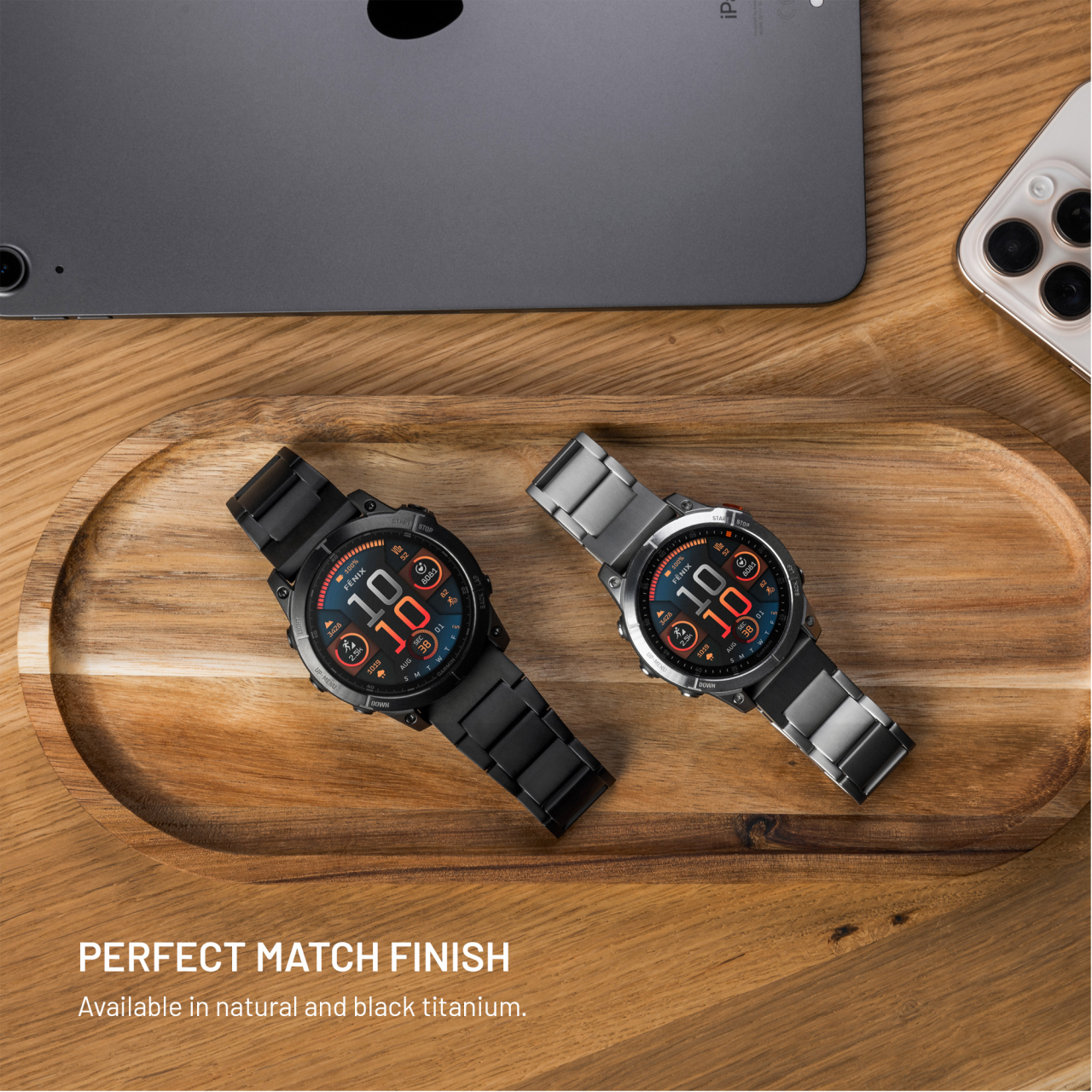 Titanový řemínek FIXED Titanium Strap pro smartwatch Samsung Galaxy Watch Ultra, černý