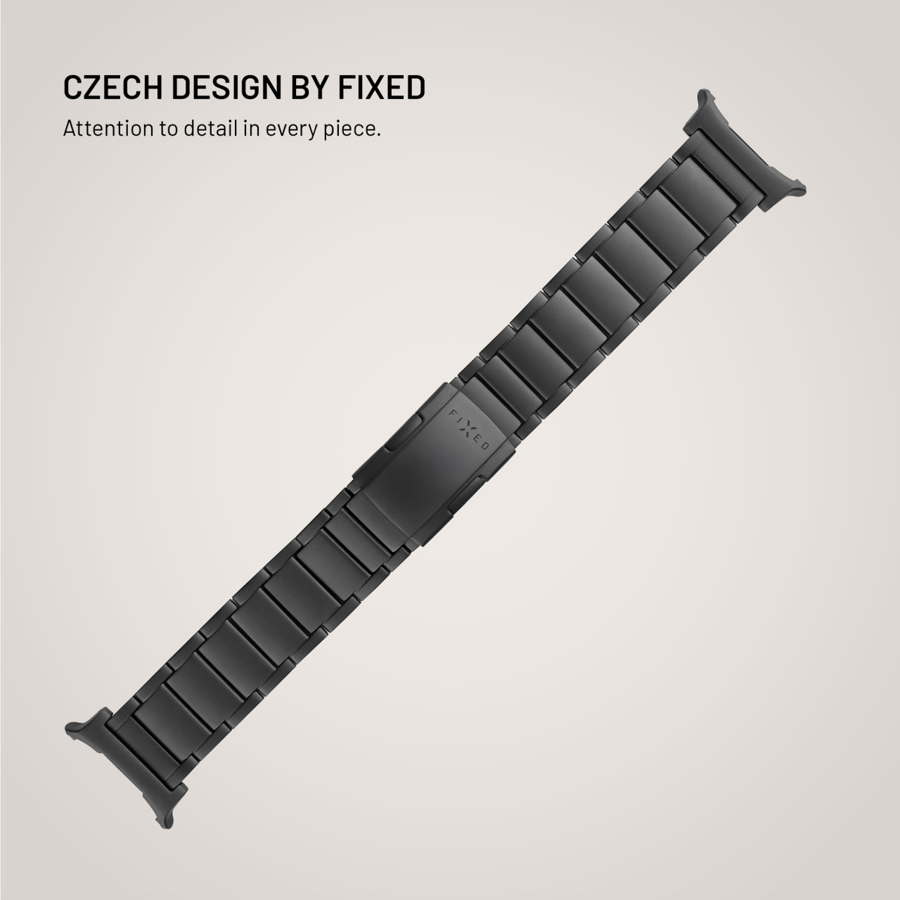 Titanový řemínek FIXED Titanium Strap pro smartwatch Samsung Galaxy Watch Ultra, černý