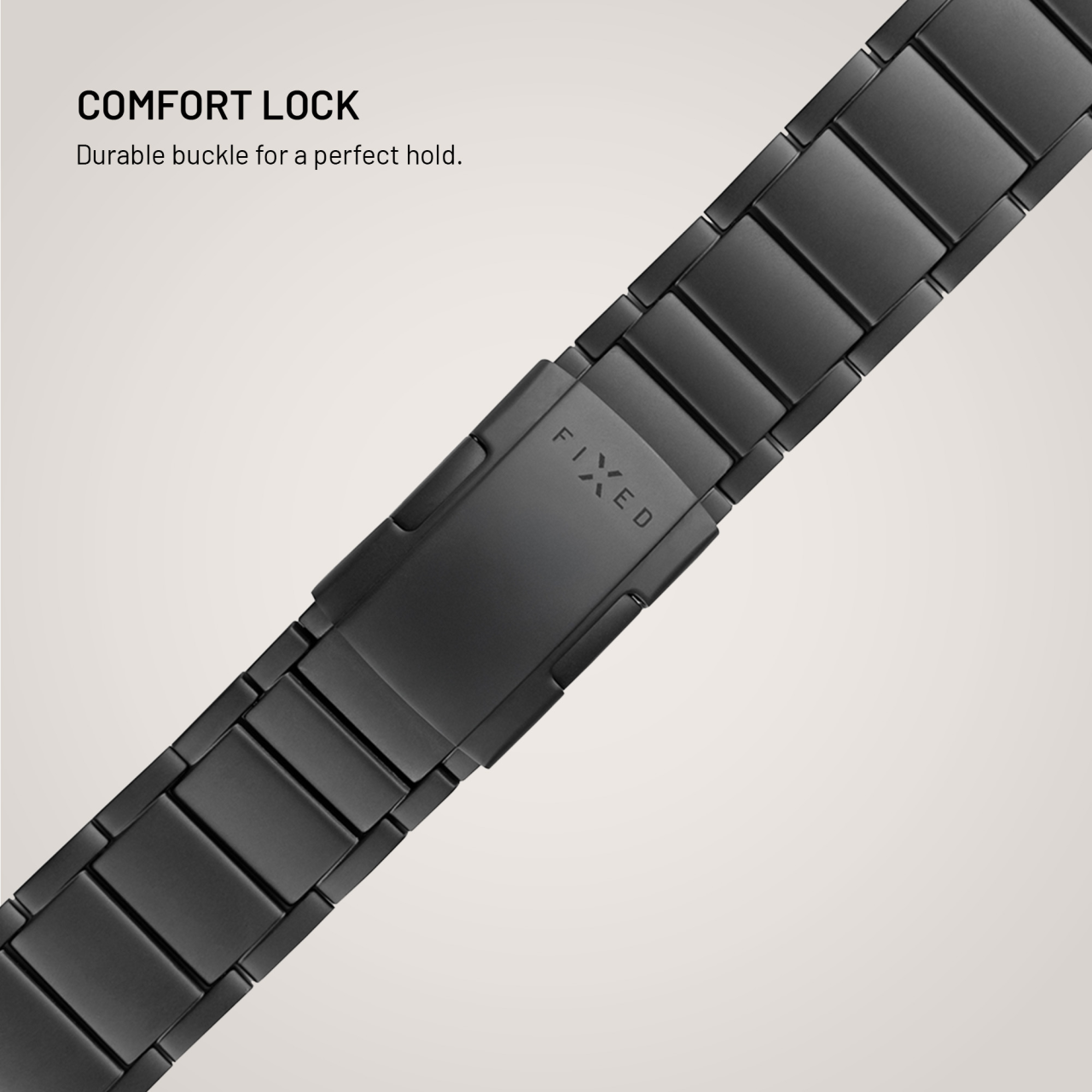 Titanový řemínek FIXED Titanium Strap pro smartwatch Samsung Galaxy Watch Ultra, černý