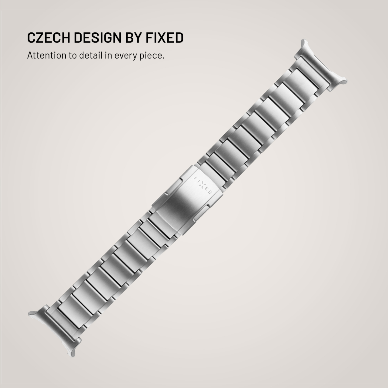 Titanový řemínek FIXED Titanium Strap pro smartwatch Samsung Galaxy Watch Ultra, přírodní titan