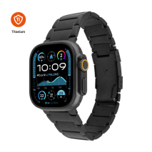 Titanový řemínek FIXED Titanium Strap pro Apple Watch 44/45/46/49mm, černý