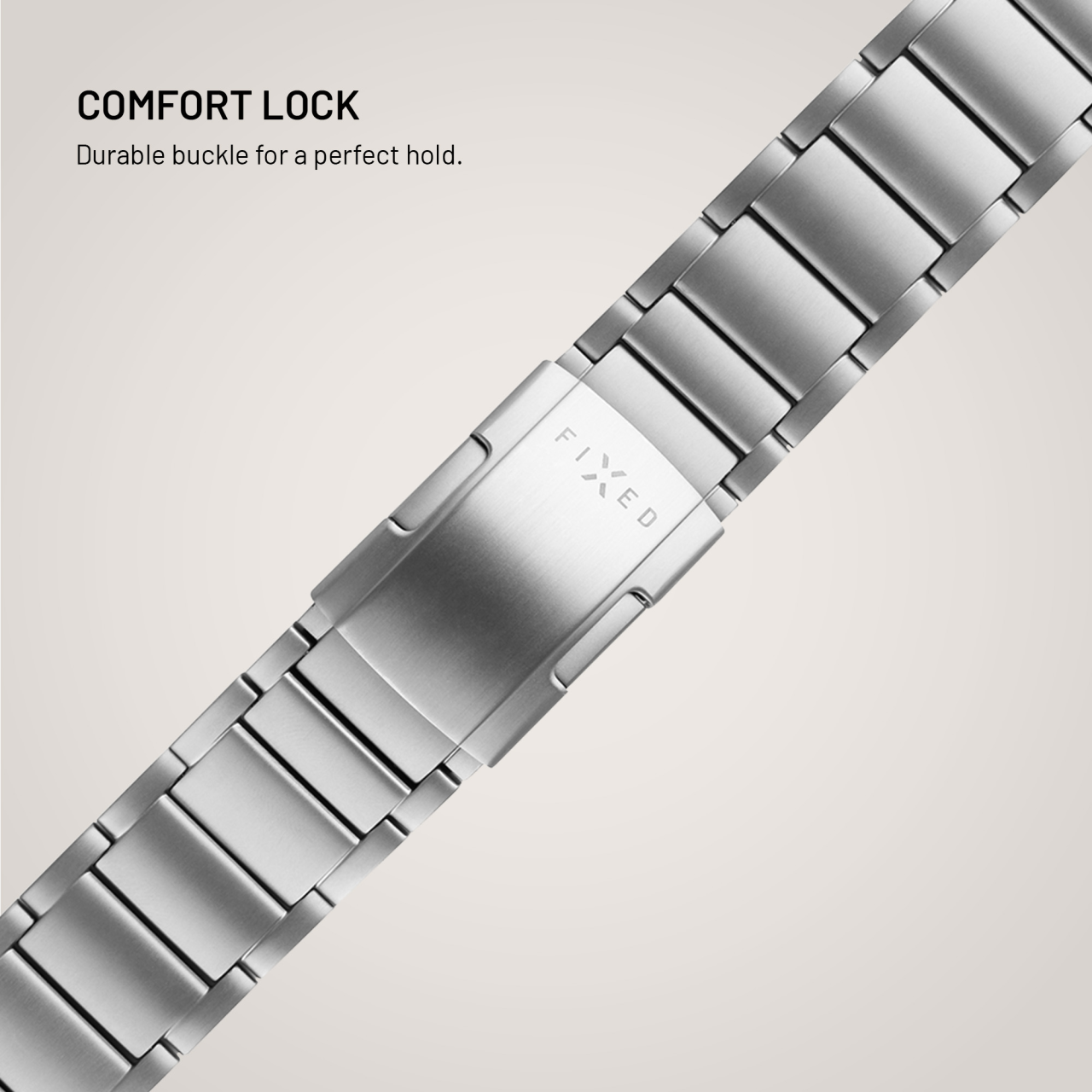 Titanový řemínek FIXED Titanium Strap pro Apple Watch 44/45/46/49mm, přírodní titan