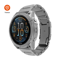 Titanový řemínek FIXED Titanium Strap pro Garmin QuickFit 22mm, přírodní titan