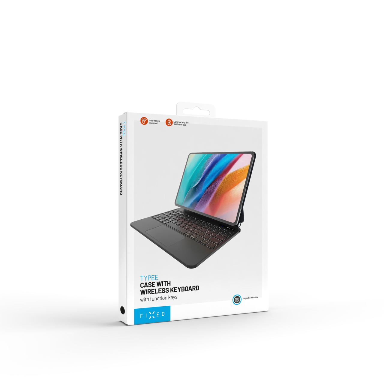 Pouzdro s bezdrátovou klávesnicí pro Apple iPad 10,9" (2022)/iPad 11" (2025), CZ - Fixed Typee, černé
