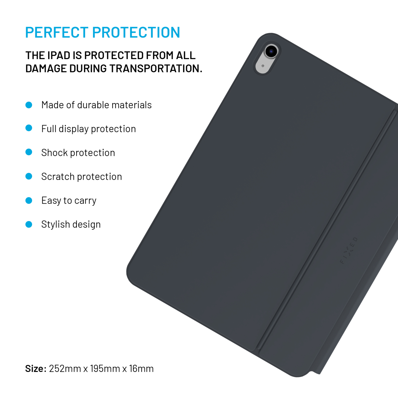 FIXED Pouzdro s bezdrátovou klávesnicí Typee pro Apple iPad Pro 11" (2018-2022)/iPad Air (2020-2025), EN, černé