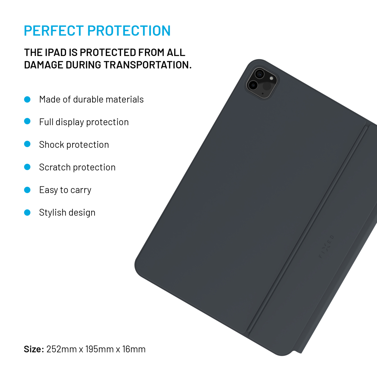 FIXED Pouzdro s bezdrátovou klávesnicí Typee pro Apple iPad Pro 11" M4 2024, CZ, černé