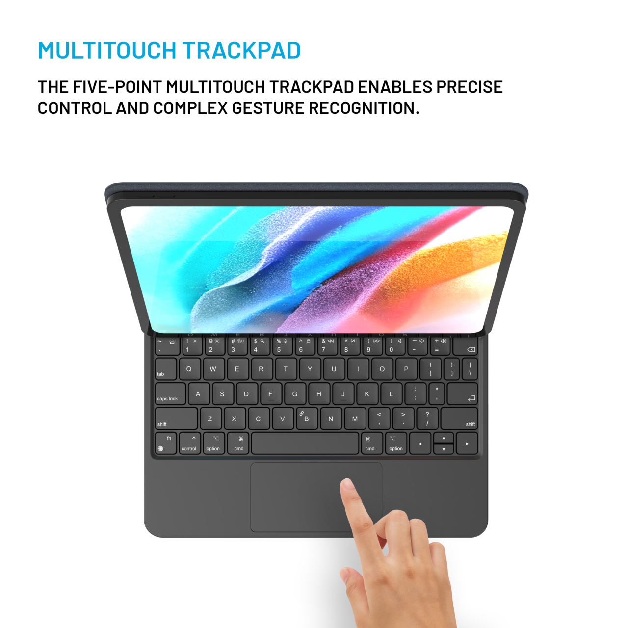 FIXED Pouzdro s bezdrátovou klávesnicí Typee pro Apple iPad Pro 11" M4 2024, EN, černé