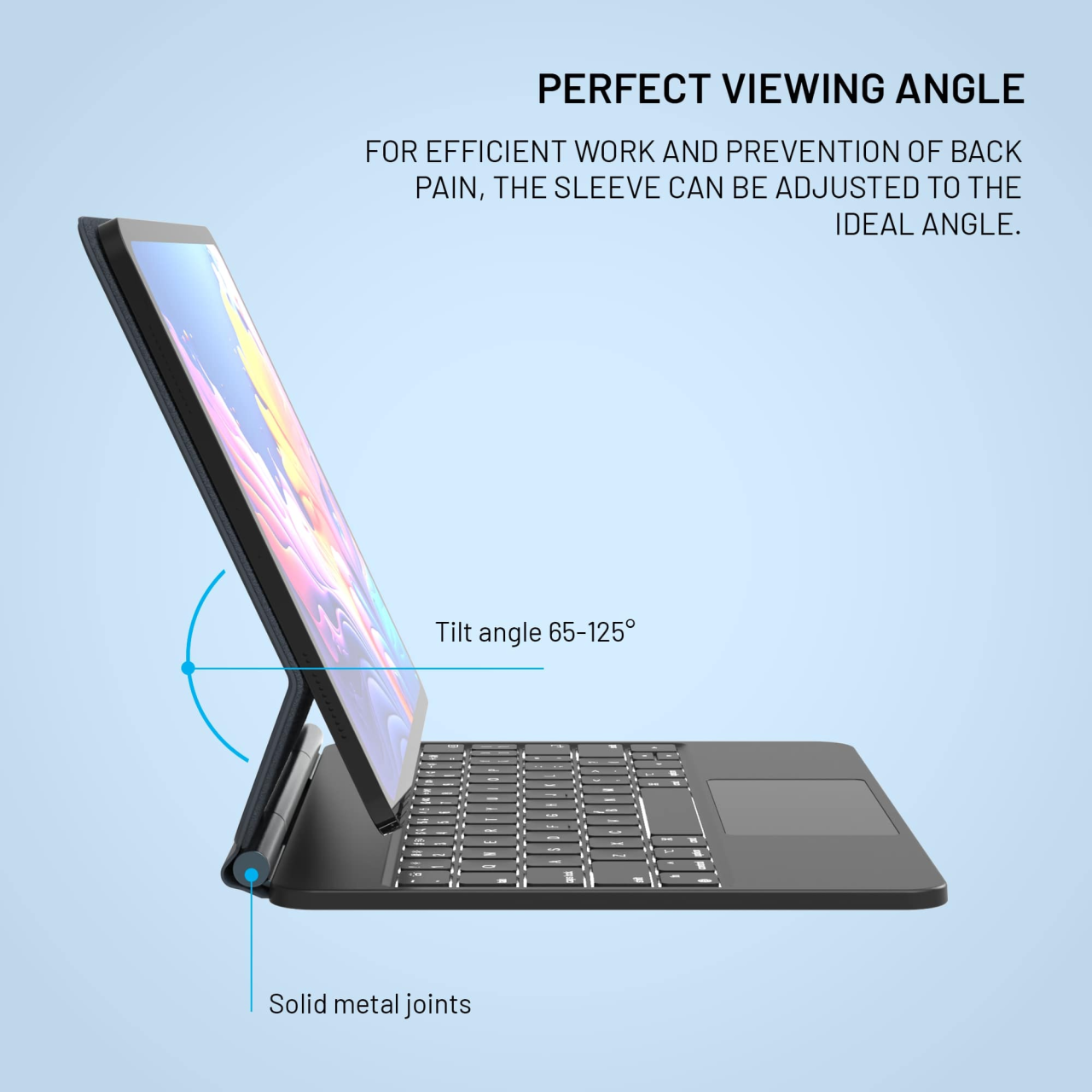 Pouzdro s bezdrátovou klávesnicí FIXED Typee pro Apple iPad Pro 12,9" (2018-2022)/iPad Pro 13"/iPad Air 13", CZ, černé