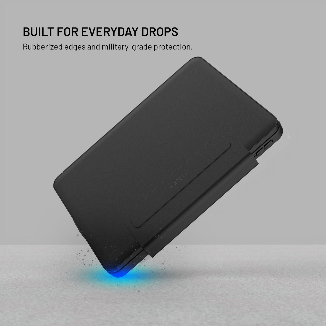 Pouzdro s USB-C klávesnicí pro Apple iPad 10,9" (2022)/iPad 11" (2025), CZ - Fixed Typee Enduro, černé
