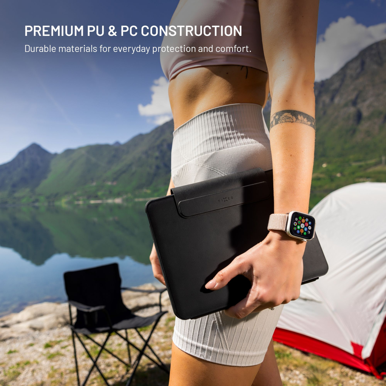 Pouzdro s USB-C klávesnicí pro Apple iPad Pro 11" (2018-2022)/iPad Air (2020-2026), CZ - Fixed Typee Enduro, černé