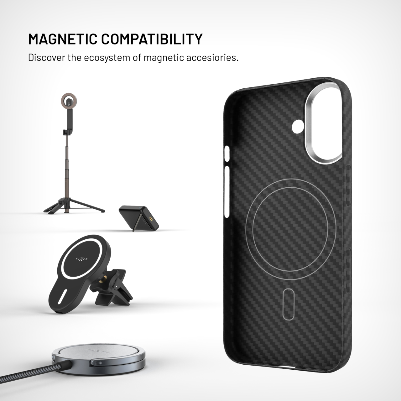 FIXED MagVelar iPhone 17 – aramidový kryt s MagSafe
