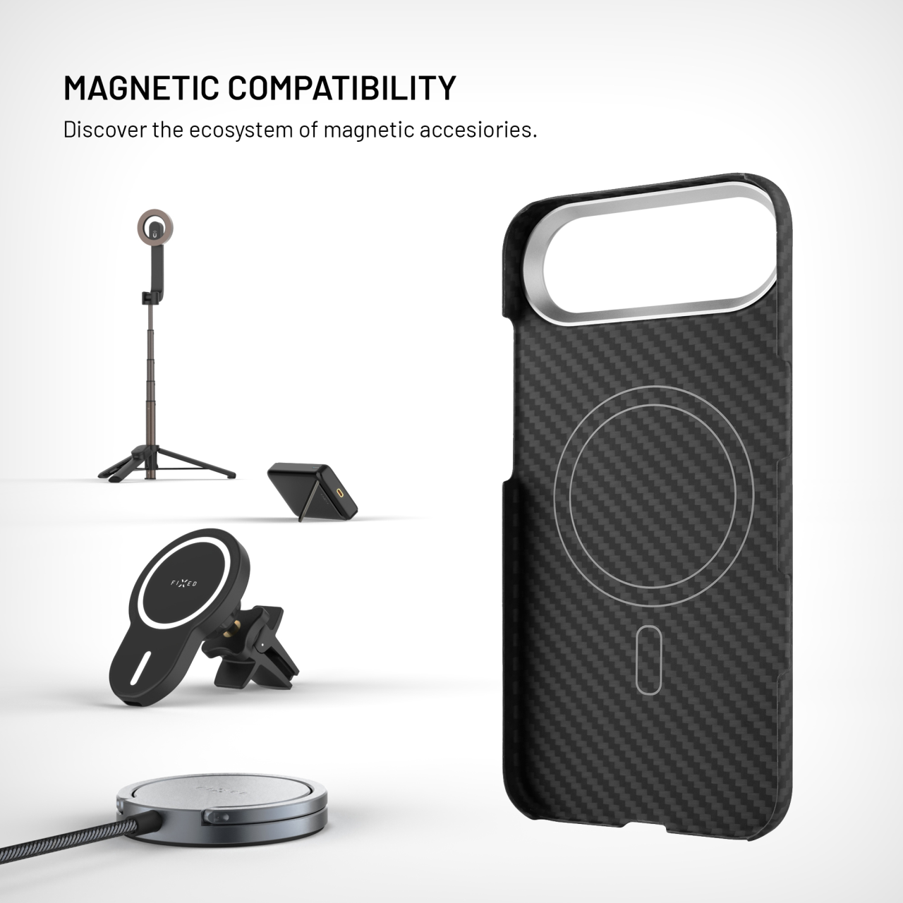 FIXED MagVelar iPhone Air – aramidový kryt MagSafe