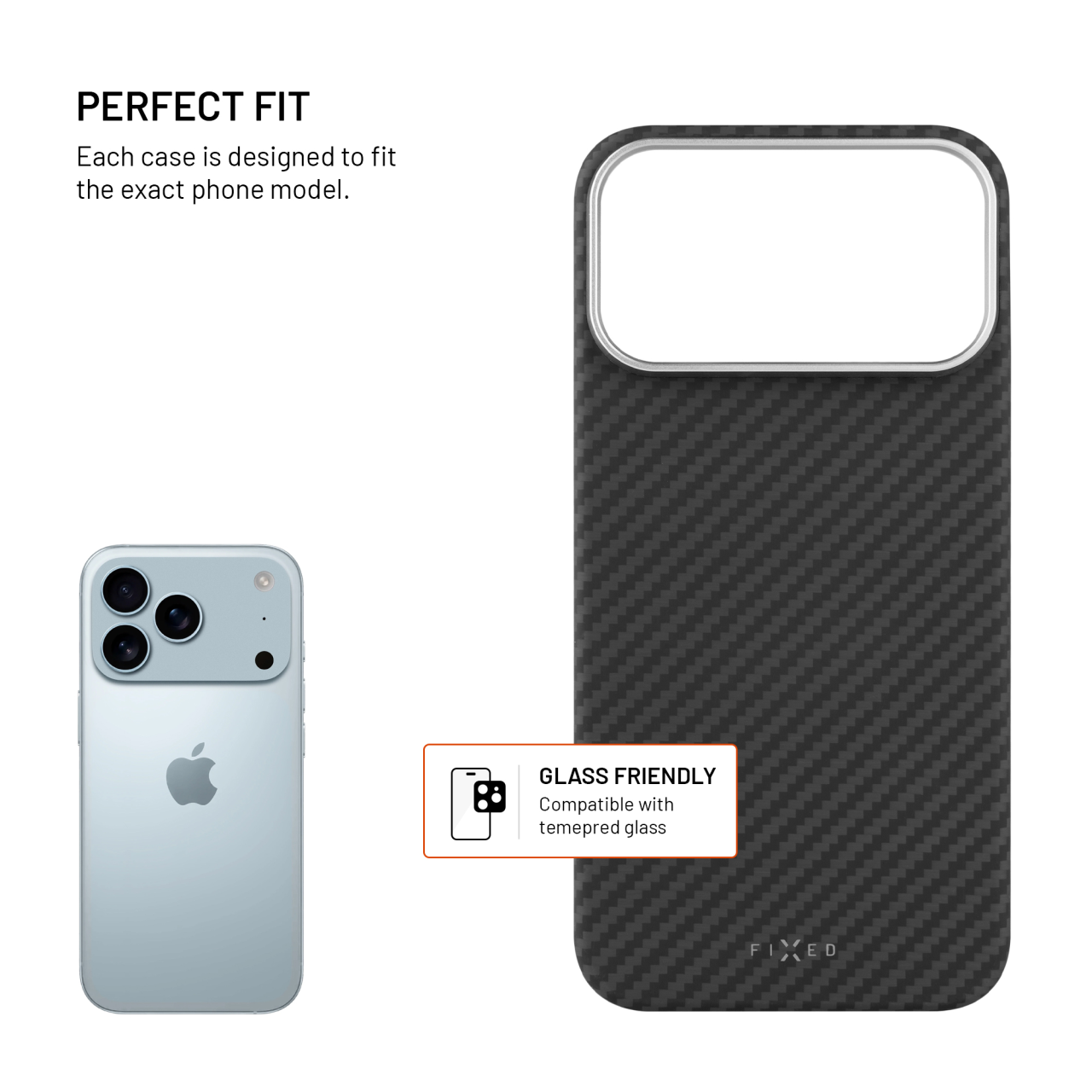 FIXED MagVelar iPhone 17 Pro Max – černý aramidový kryt