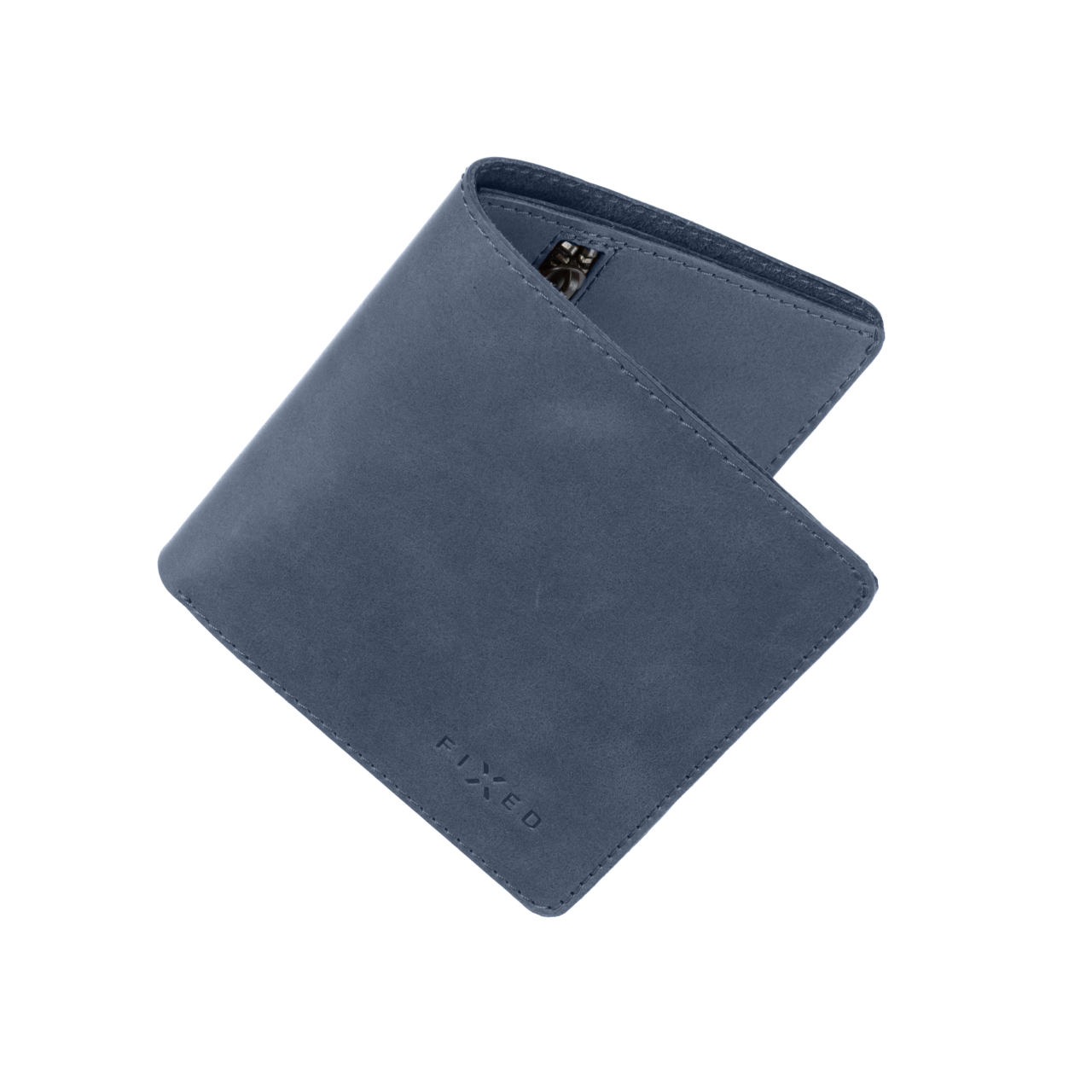 FIXED Kožená peněženka Classic Wallet z pravé hovězí kůže, modrá