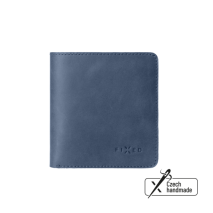 FIXED Kožená peněženka Classic Wallet z pravé hovězí kůže, modrá