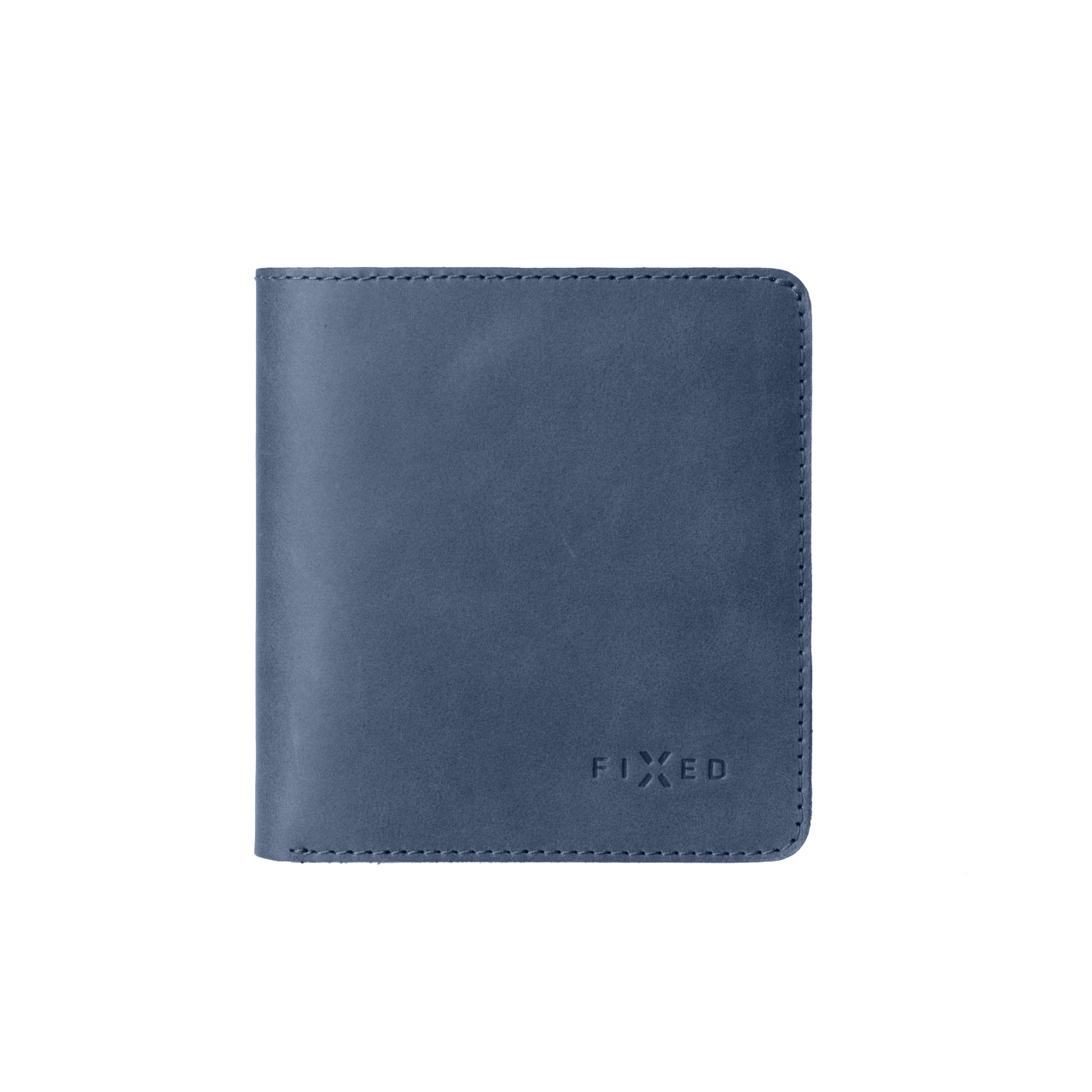 FIXED Kožená peněženka Classic Wallet z pravé hovězí kůže, modrá