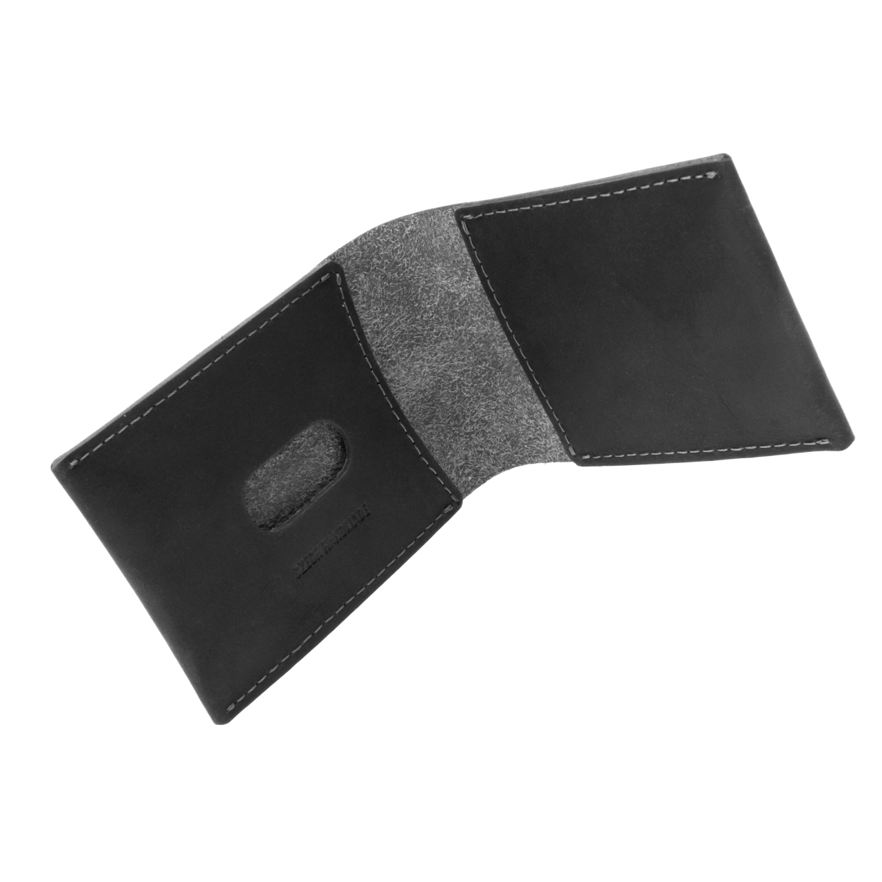FIXED Kožená peněženka Wallet z pravé hovězí kůže, černá