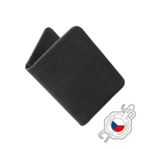 FIXED Kožená peněženka Wallet XL, černá