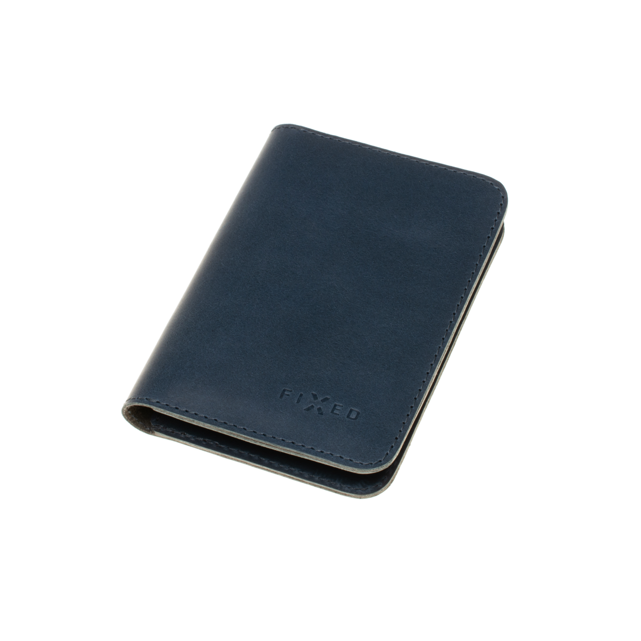 FIXED Kožená peněženka Wallet XL, modrá