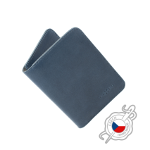 FIXED Kožená peněženka Wallet XL, modrá