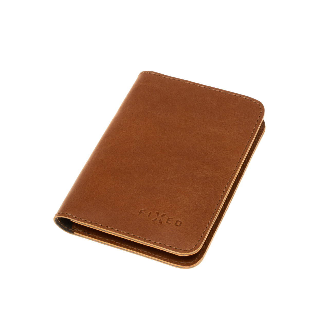 FIXED Kožená peněženka Wallet XL, hnědá