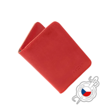 FIXED Kožená peněženka Wallet XL, červená