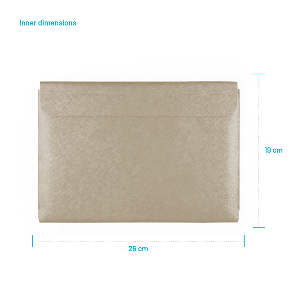 FIXED Pouzdro York pro tablety o úhlopříčce do 11", krémové