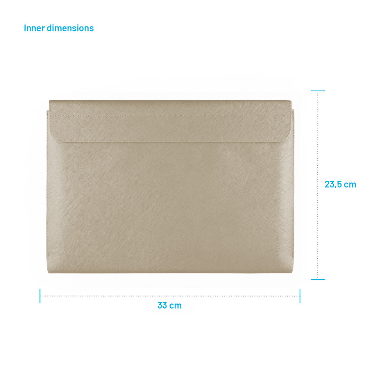 FIXED Pouzdro York pro notebooky o úhlopříčce do 13", krémové