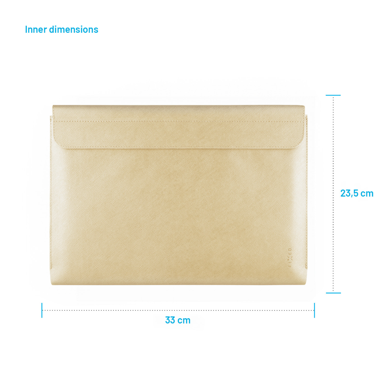 FIXED Pouzdro York pro notebooky o úhlopříčce do 13", světle žluté