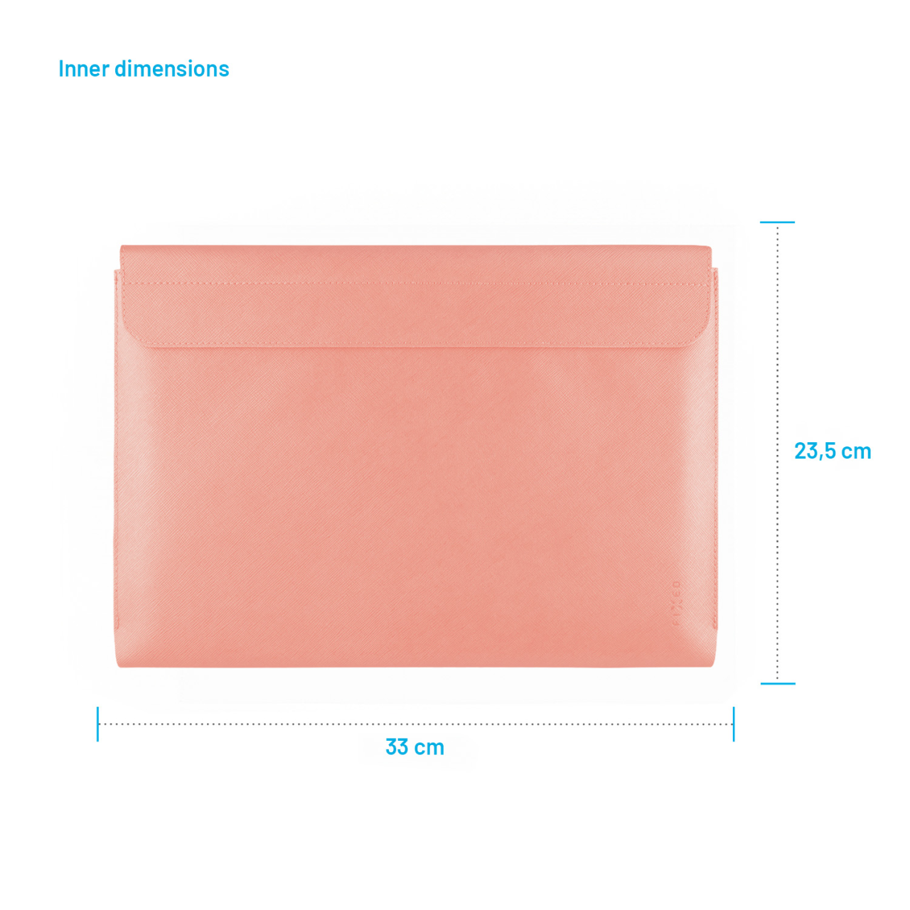 FIXED Pouzdro York pro notebooky o úhlopříčce do 13", broskvové