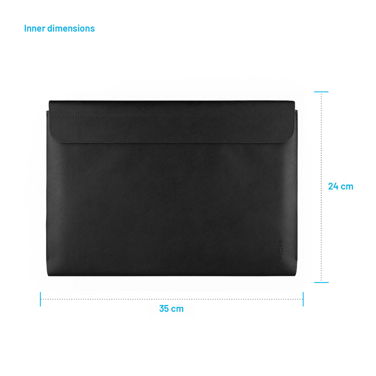 FIXED Pouzdro York pro notebooky o úhlopříčce do 15,3", černé