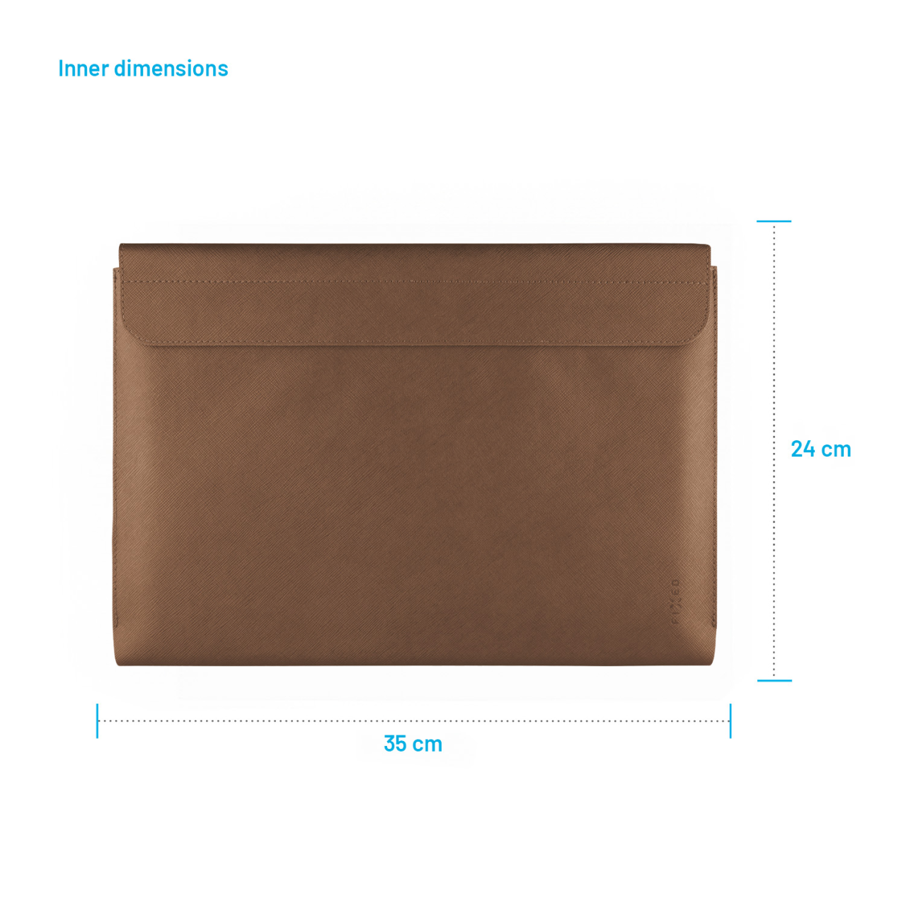 FIXED Pouzdro York pro notebooky o úhlopříčce do 15,3", kávové
