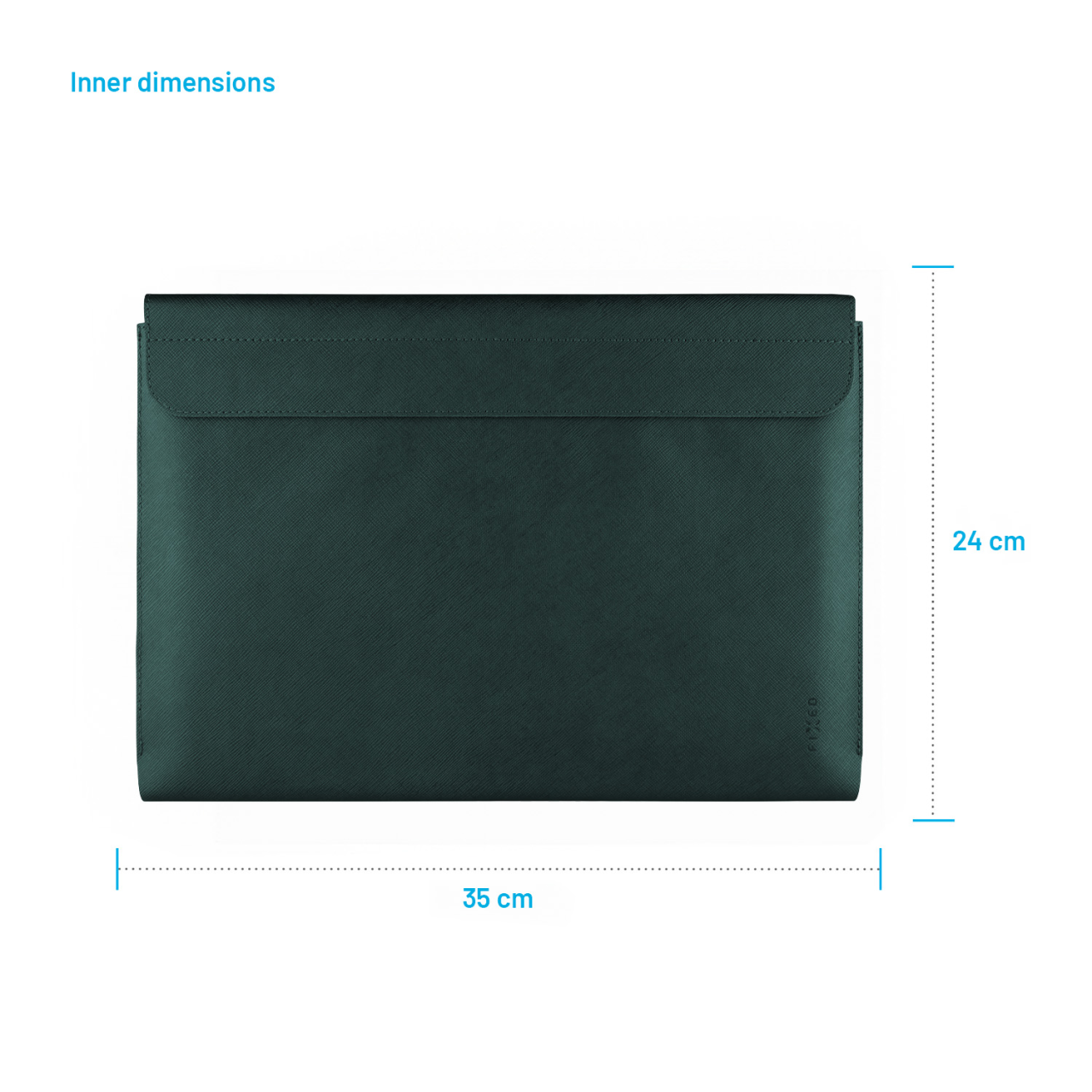 FIXED Pouzdro York pro notebooky o úhlopříčce do 15,3", tmavě zelené