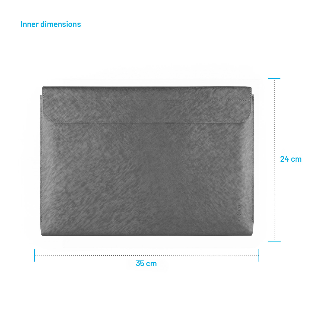 FIXED Pouzdro York pro notebooky o úhlopříčce do 15,3", šedé