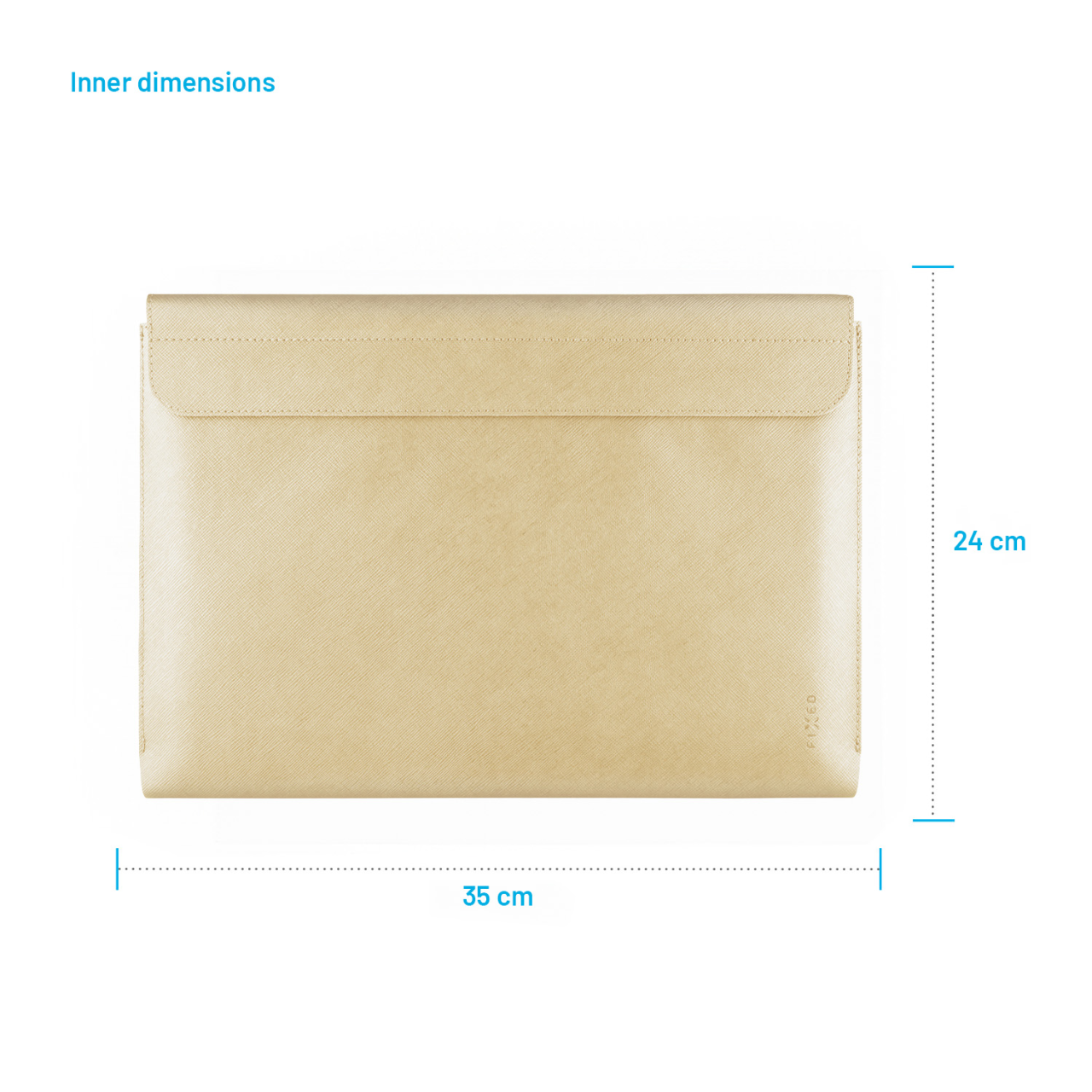 FIXED Pouzdro York pro notebooky o úhlopříčce do 15,3", světle žluté