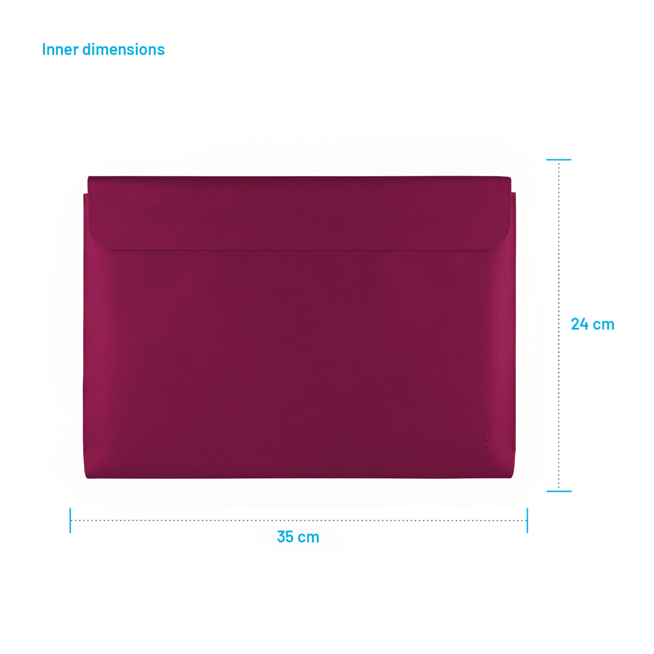 FIXED Pouzdro York pro notebooky o úhlopříčce do 15,3", vínové