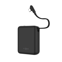 Powerbanka FIXED Zen 10 Loop s LCD displejem a výstupem 30W, 10 000 mAh, černá