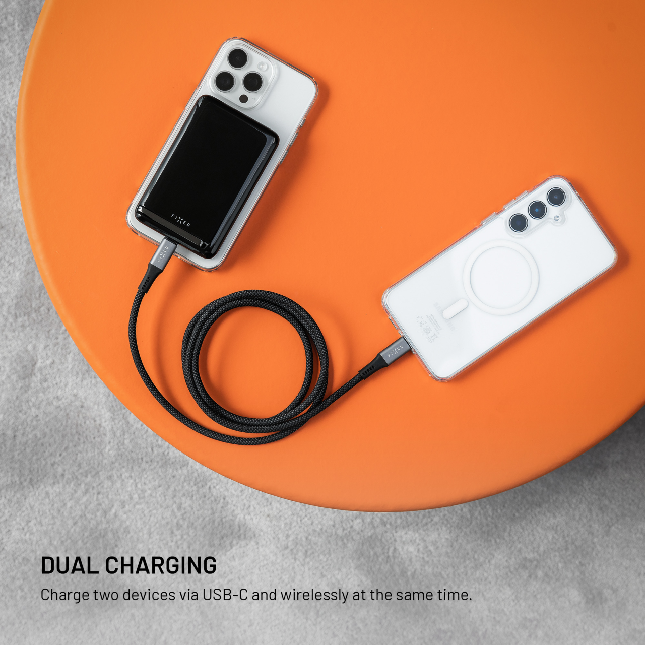 FIXED Powerbanka MagZen 10 Pro s bezdrátovým nabíjením se standardem Qi2 a podporou MagSafe, 10 000 mAh, černá