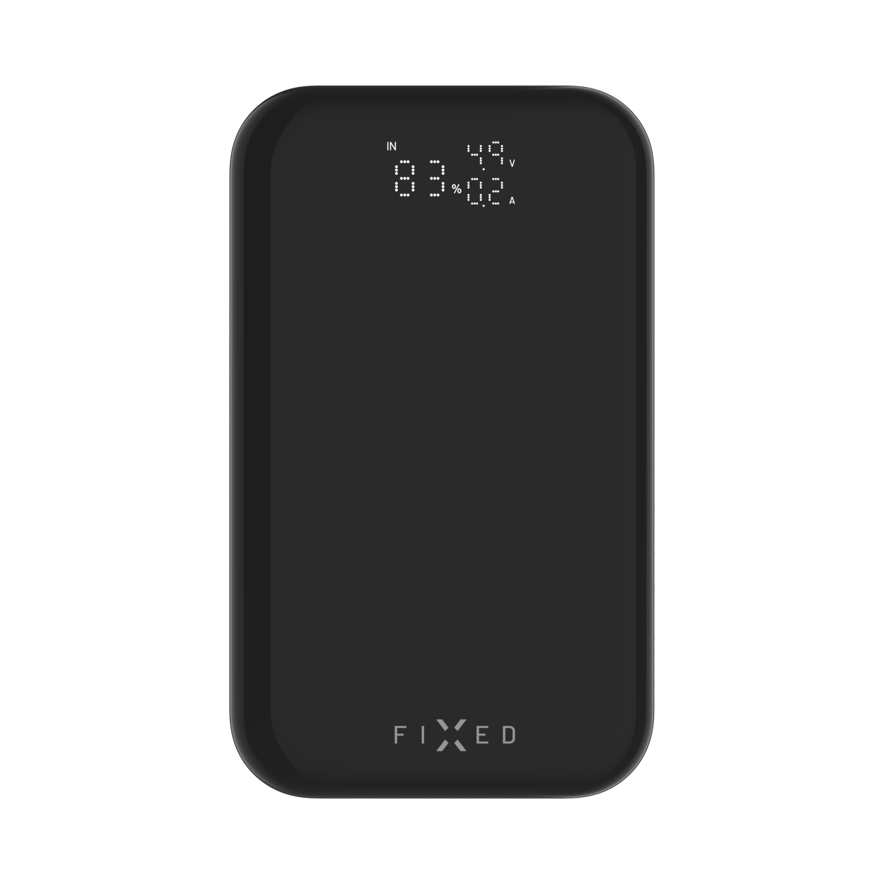 Powerbanka FIXED Zen 10 Pro s LCD displejem a výstupem 30W, 10 000 mAh, černá