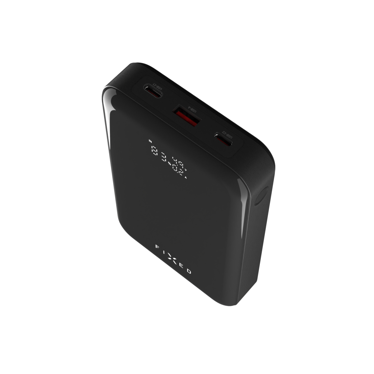 FIXED Powerbanka Zen 20 Pro s LCD displejem a výstupem 130W, 20 000 mAh, černá