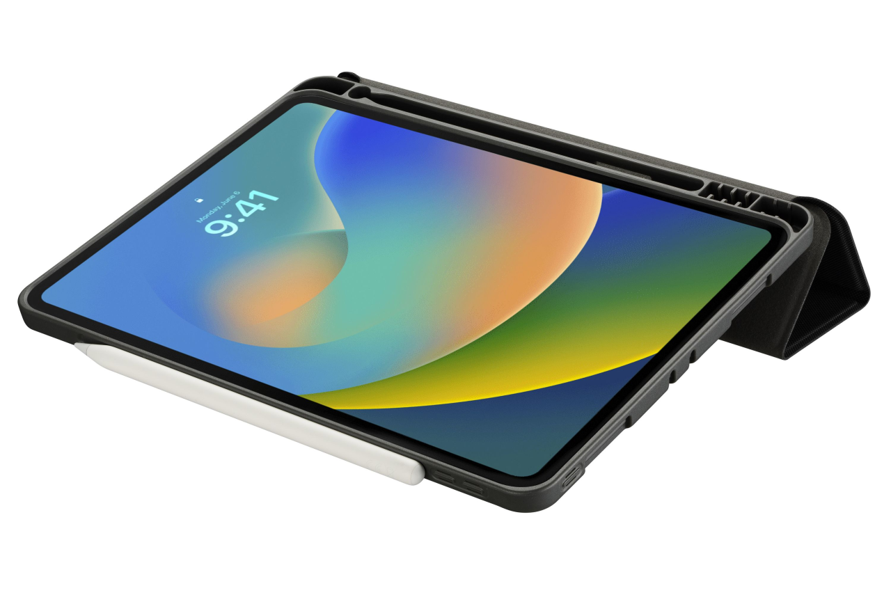 Pouzdro se stojánkem Cellularline Folio Pen pro Apple iPad Pro 11" (2020/2021/2022), slot pro Apple Pencil, černé