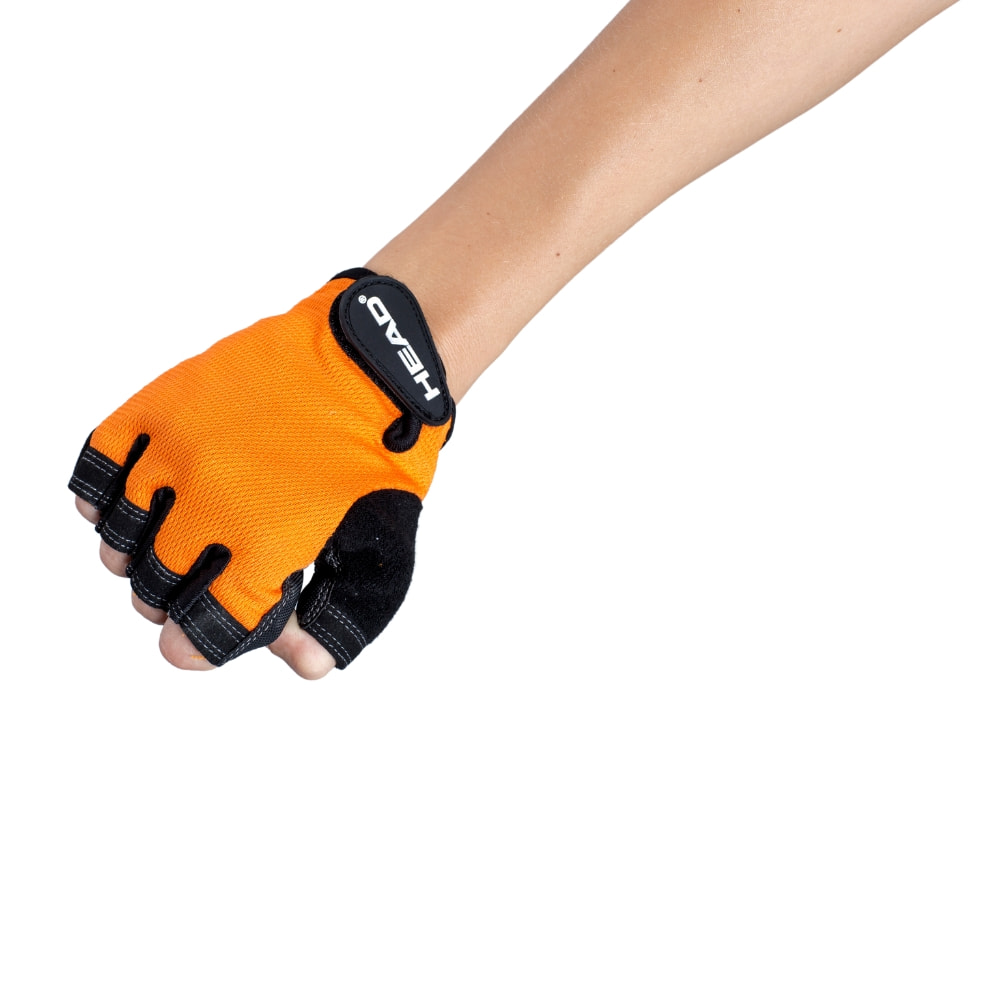 HEAD Fitness rukavice L, černo-oranžové