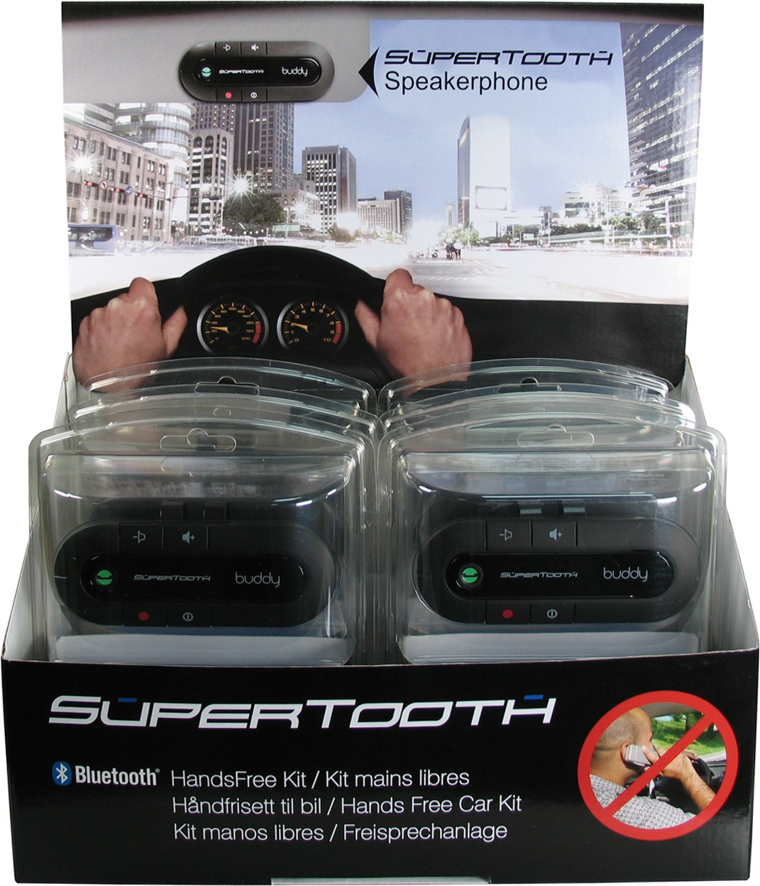 SuperTooth BUDDY – Bluetooth handsfree na sluneční clonu
