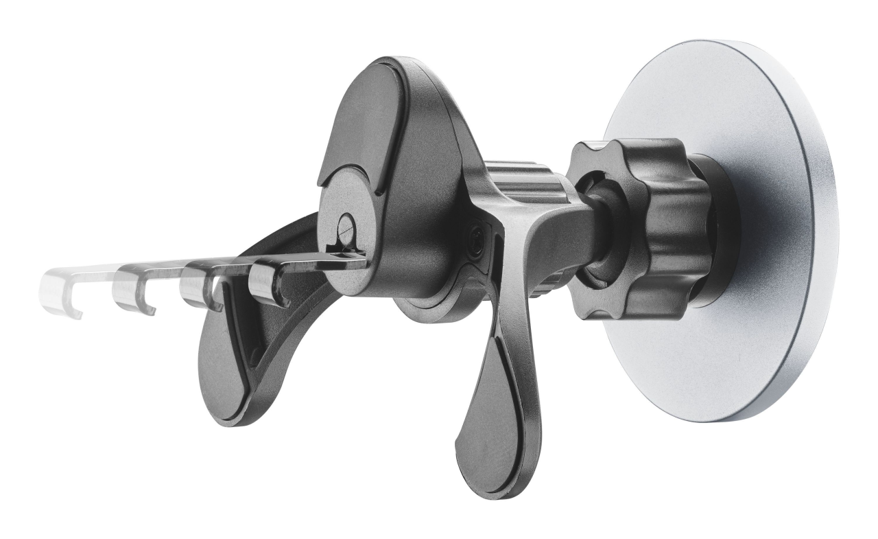 Magnetický držák Cellularline Touch Mag Air Vents s uchycením do mřížky ventilace a podporou MagSafe, černý