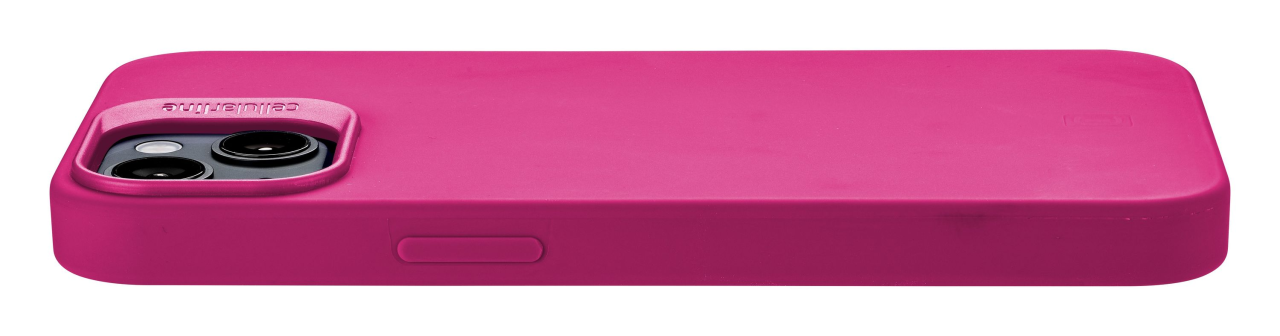 Ochranný silikonový kryt Cellularline Sensation Plus pro Apple iPhone 15, růžový