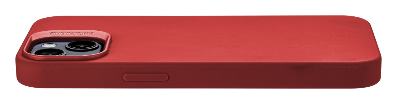 Ochranný silikonový kryt Cellularline Sensation Plus pro Apple iPhone 15, červený