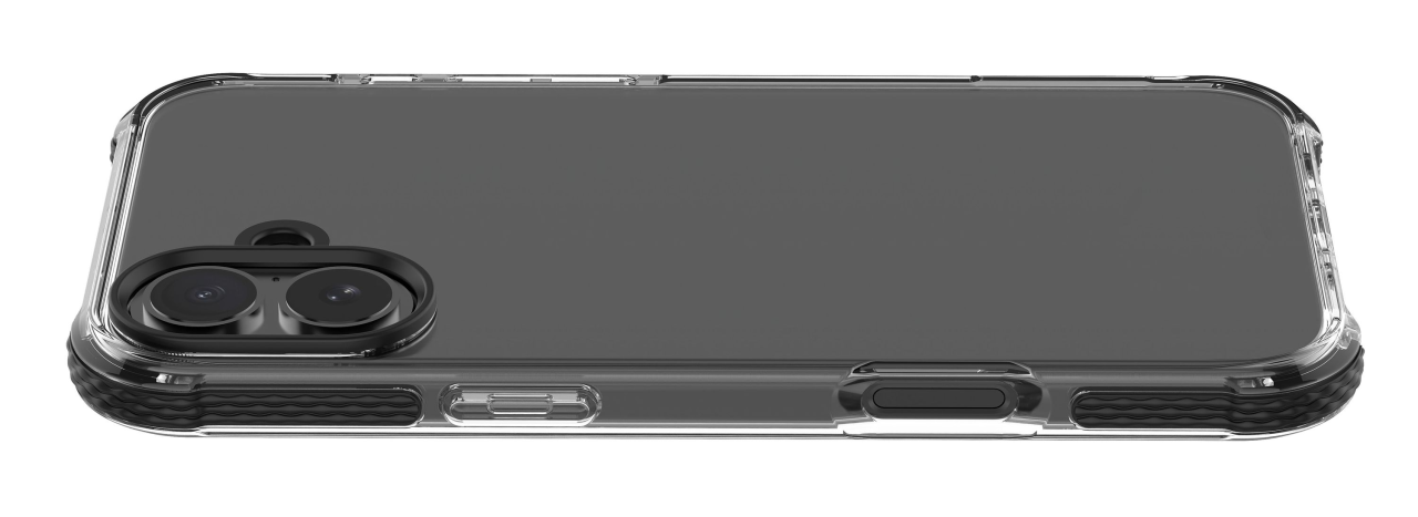 Ultra ochranné pouzdro Cellularline Tetra Force Strong Guard pro Apple iPhone 16 Plus, 2 stupně ochrany, transparentní
